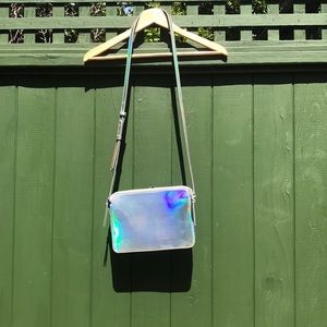 Rainbow iridescent purse